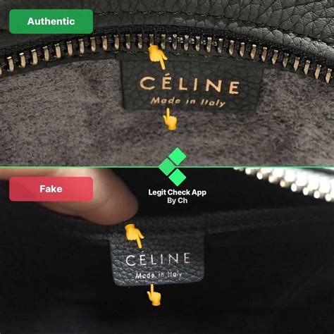 celine paris bag real vs fake|real celine bag identification.